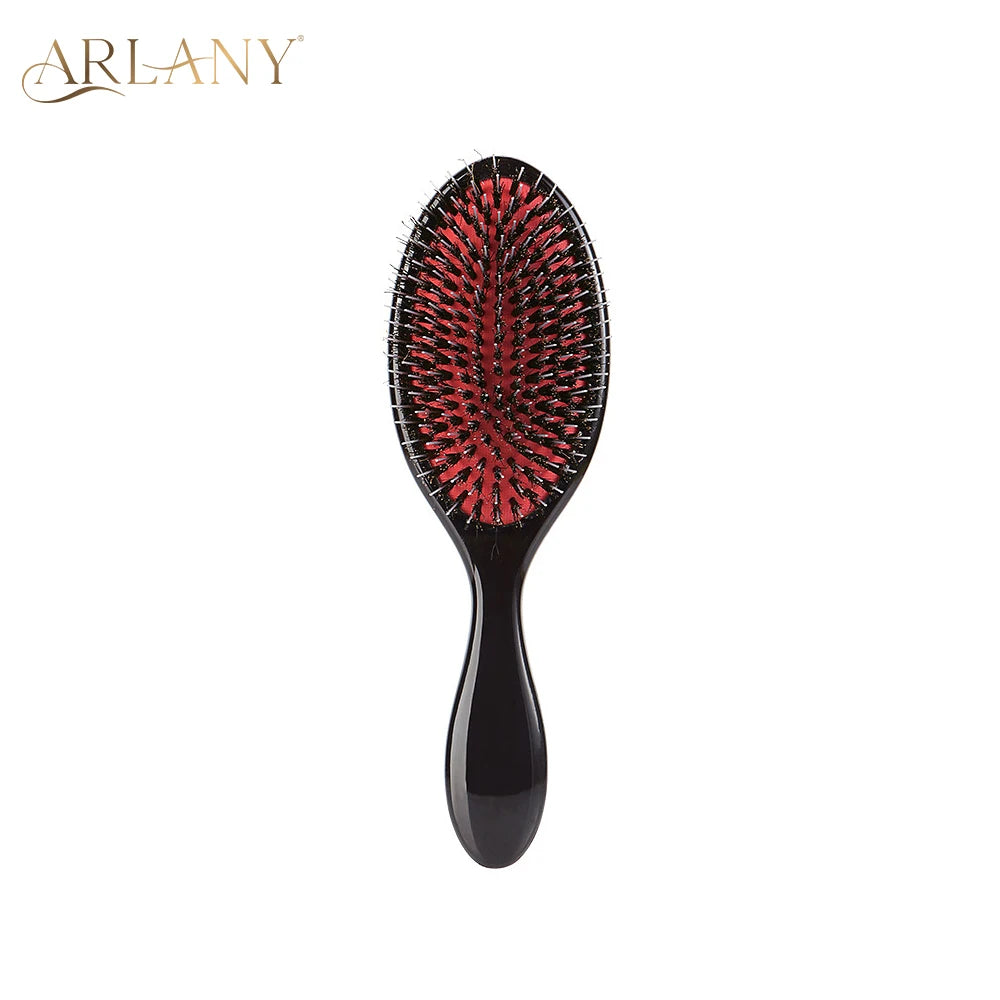 ARLANY Professional Boar Bristle Hair Brush - Ultimate Styling Tool for All Hair Types