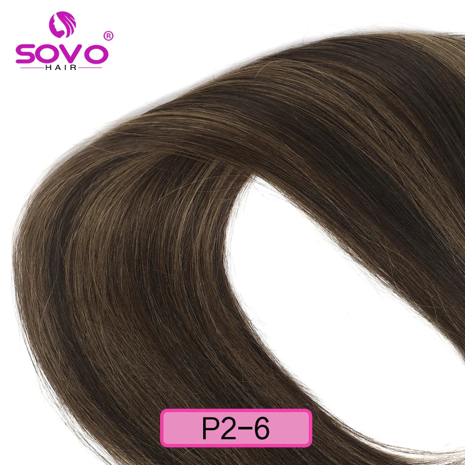 240G Luxurious Body Wave Clip-In Human Hair Extensions