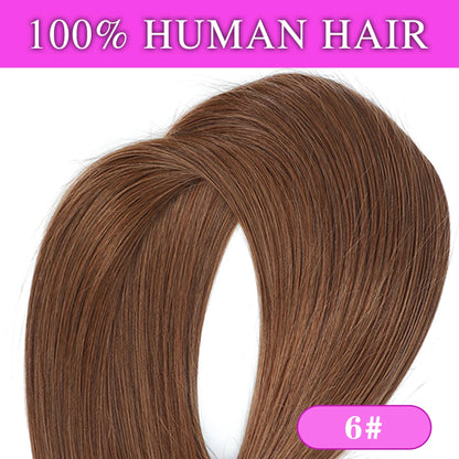 22" Straight Human Hair Clip-In Extensions & 18" Ponytail Set - 100G and 70G