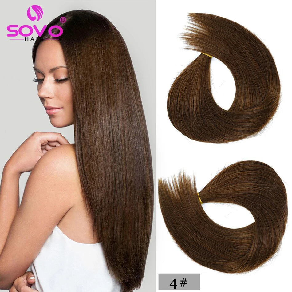 240G Luxurious Body Wave Clip-In Human Hair Extensions