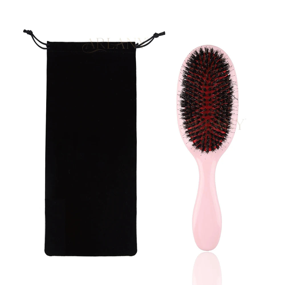 ARLANY Professional Boar Bristle Hair Brush - Ultimate Styling Tool for All Hair Types