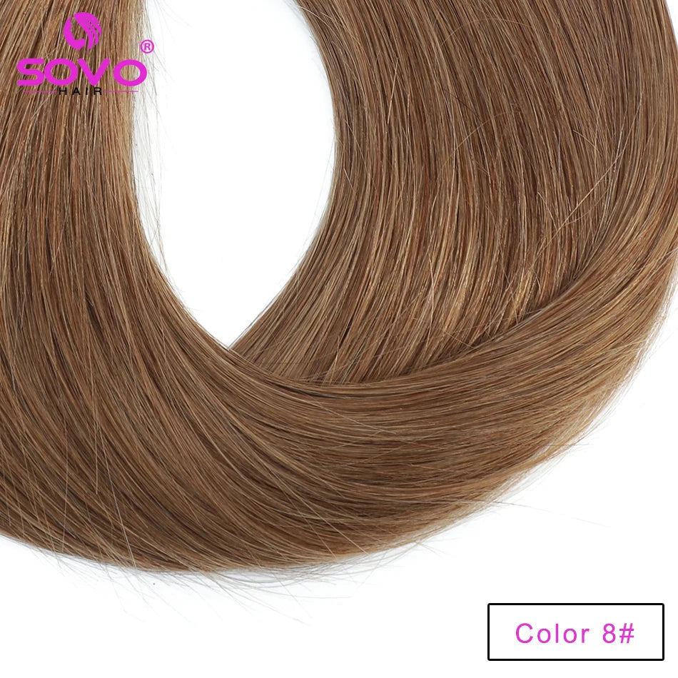 Clip-In Human Hair Bangs - Blunt Cut Fringe, Black, Brown, Blonde, 8.5x7.5cm