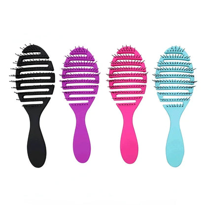 Ultimate Anti-Tangle Wet & Dry Hair Brush with Scalp Massage and Anti-Static Technology