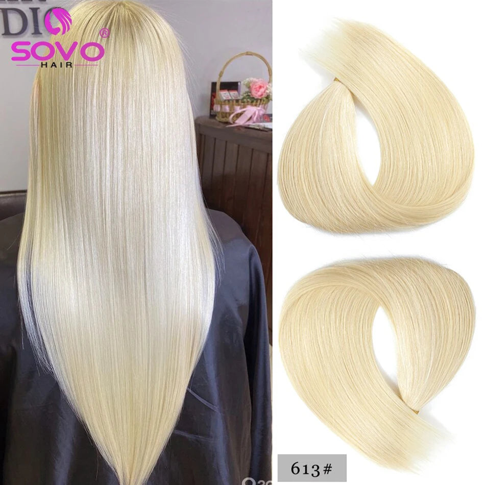 240G Luxurious Body Wave Clip-In Human Hair Extensions