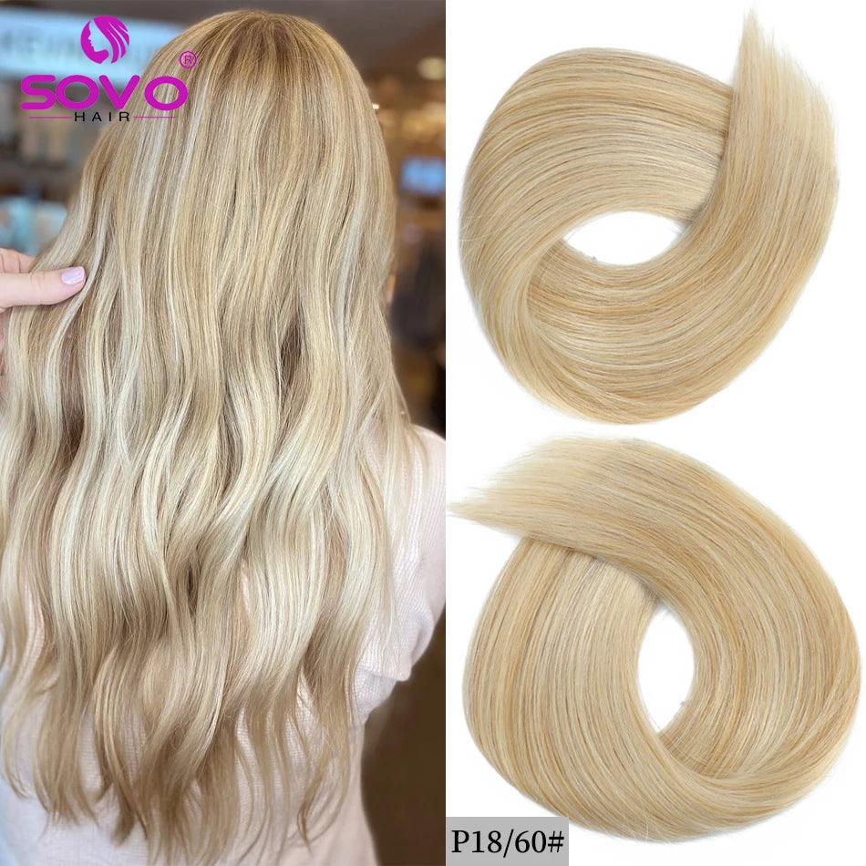 240G Luxurious Body Wave Clip-In Human Hair Extensions