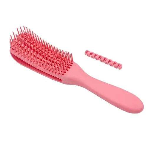 Versatile Scalp Massaging Detangling Brush for All Hair Types