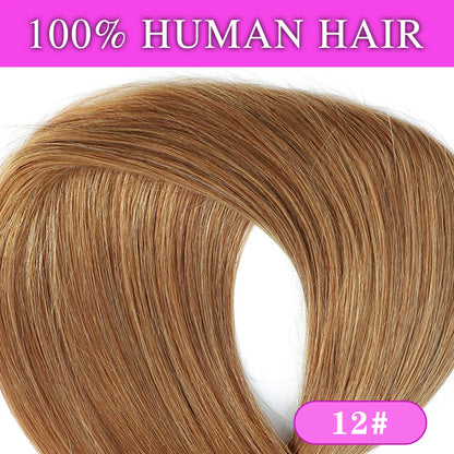 22" Straight Human Hair Clip-In Extensions & 18" Ponytail Set - 100G and 70G