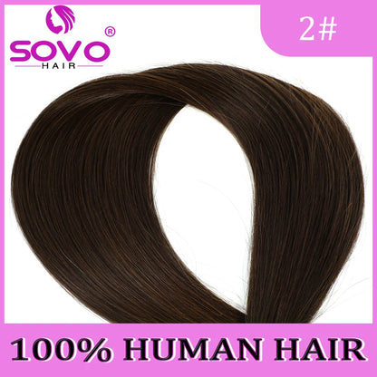 Straight Brazilian Clip-In Ponytail Extensions - 100% Remy Human Hair, 18"-22", 160G