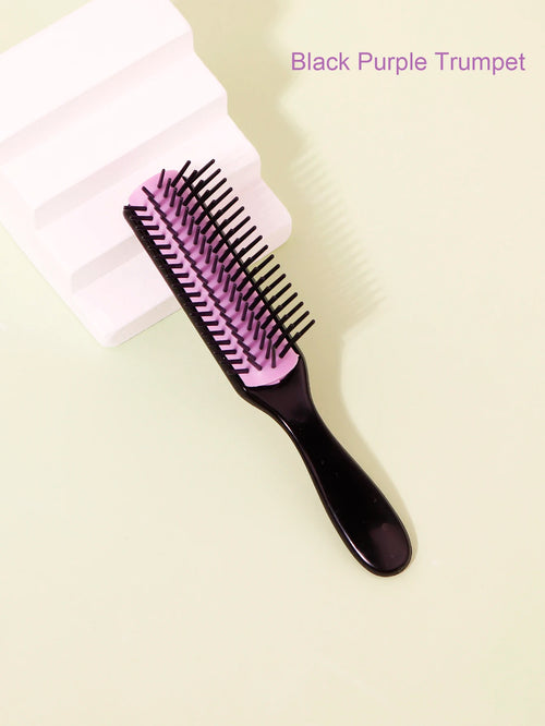 1pcs 9-row wrinkle removal massage curly hair brush, detachable 9-row