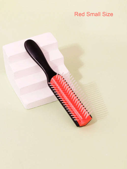 1pcs 9-row wrinkle removal massage curly hair brush, detachable 9-row