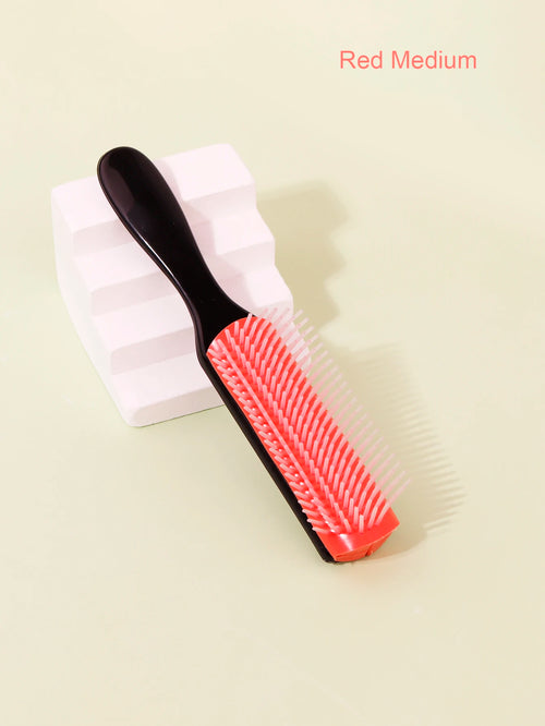 1pcs 9-row wrinkle removal massage curly hair brush, detachable 9-row