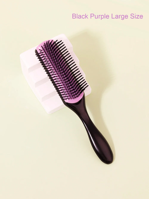 1pcs 9-row wrinkle removal massage curly hair brush, detachable 9-row