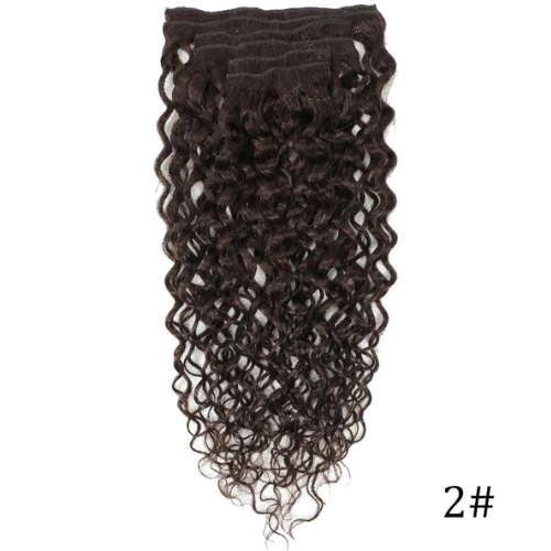 Curly Clip-In Hair Extensions Set - 10 Pieces for Effortless Style