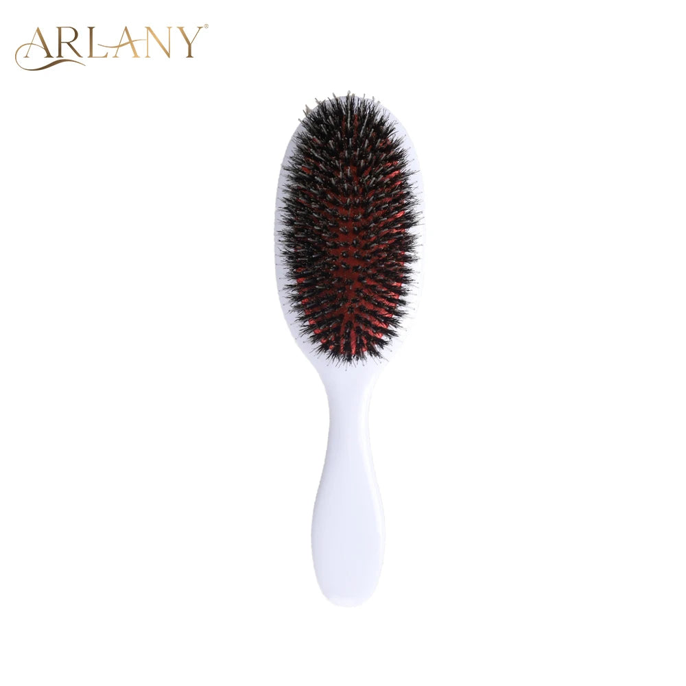 ARLANY Professional Boar Bristle Hair Brush - Ultimate Styling Tool for All Hair Types