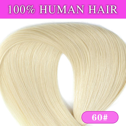 22" Straight Human Hair Clip-In Extensions & 18" Ponytail Set - 100G and 70G